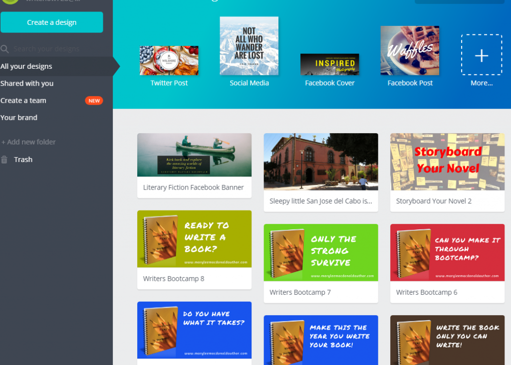 Canva author platform