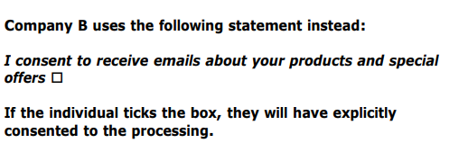 GDPR checkbox