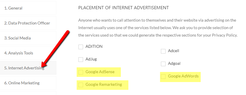 internet ads