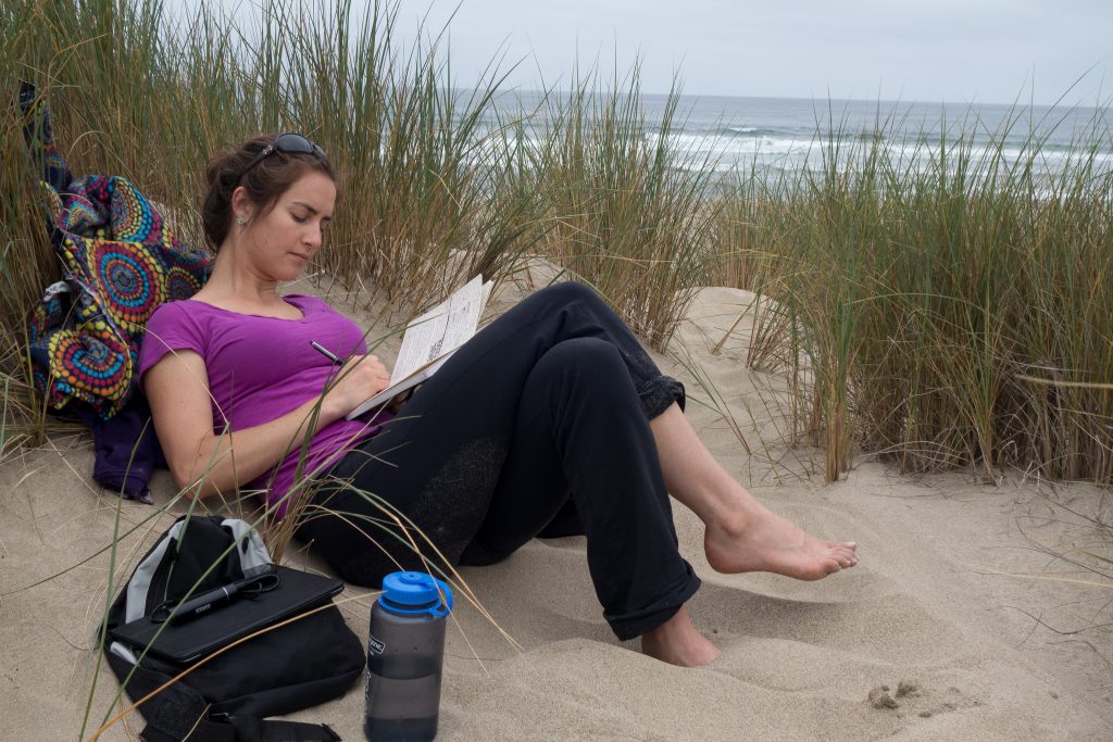 girl on beach